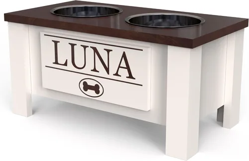 Miniatura 41 de GrooveThis Woodshop Soporte Personalizado de Cuenco Elevado para Perros de Tamaño Grande, Mediano, Pequeño y Extra Pequeño - Cuencos de Acero Negro