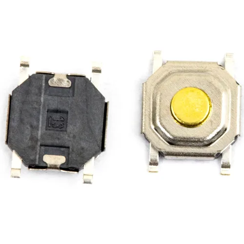 Miniatura 3 de Interruptor táctil de botón pulsador 0.157x0.157x0.059 in / 0.197x0.197x0.059 in SMD 4PIN cabeza de latón mini micro momentáneo impermeable