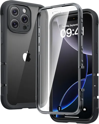 Miniatura 195 de Diaclara - Funda compatible con iPhone 11, carcasa resistente de cuerpo completo con protector de pantalla integrado sensible al tacto y Transparente