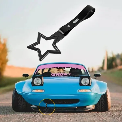Miniatura 5 de Q1-TECH, JDM Tsurikawa Anillo Japonés de Tren Subterráneo Autobús Coche Manija Linda con Forma de Estrella Correa de Mano Anillos de Advertencia