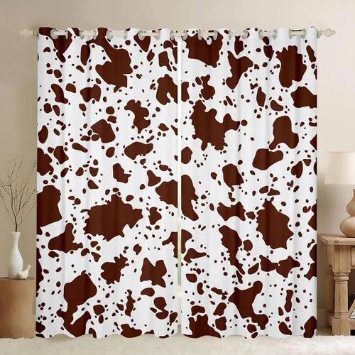 Miniatura 20 de Cortinas opacas con estampado de animales de safari, guepardo, cebra, tigre, jirafa, leopardo, 104 pulgadas de ancho x 84 pulgadas de largo
