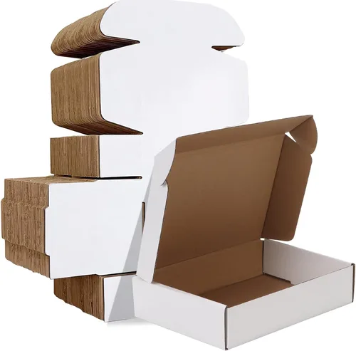 Miniatura 40 de HORLIMER - Cajas de envío pequeñas de 7x5x2, conjunto de 50, caja de cartón corrugado blanca para envío de correspondencia