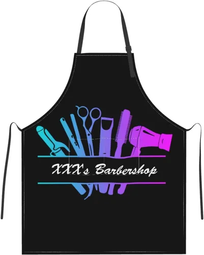 Delantal de peluquería personalizado para hombres y mujeres, delantal de peluquería personalizado con bolsillos, delantal personalizado para salón
