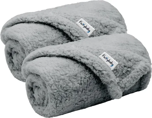 Miniatura 11 de furrybaby Manta Suave Premium para Perros Pequeños, Cachorros y Gatos, Lavable, Forro Polar Sherpa de 24 x 32 Pulgadas, Manta para Mascotas