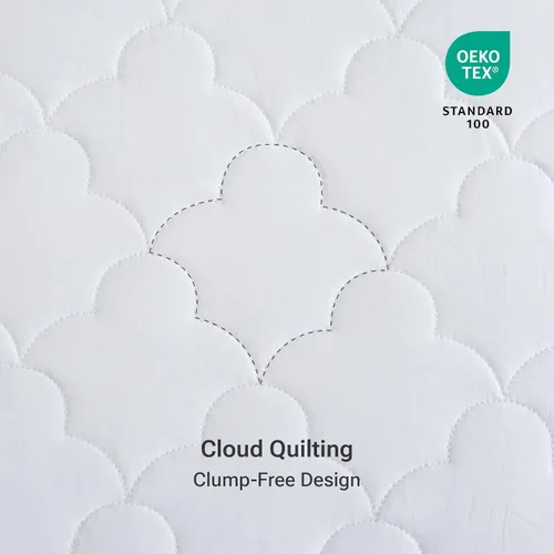 Miniatura 6 de Sleep Philosophy - Protector de colchón de algodón para cama individual, funda de colchón acolchada Classic Cloud, cubrecolchón natural