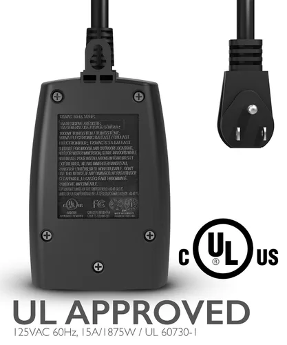 Miniatura 5 de Fosmon - Temporizador de luz para exteriores con toma de corriente y control remoto, temporizador de enchufe impermeable de atardecer a amanecer