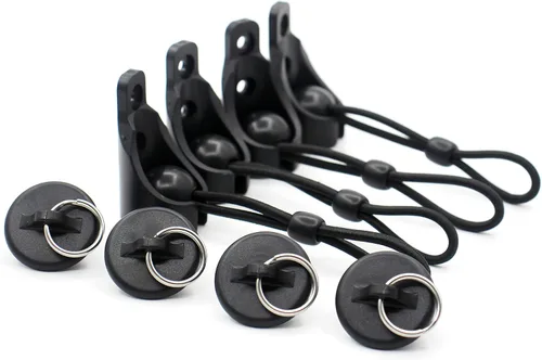 Miniatura 5 de Kit de bungee universal para parasoles opacos y enrollables (negro, Bugee y OR. tapa de extremo, paquete de 2)