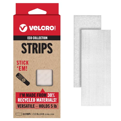 Miniatura 7 de Cintas VELCRO Brand ECO Collection, Cinta para Coser 36 pulgadas x 3/4 pulgadas, Materiales Sostenibles 70% Reciclados, Duraderos y Lavables, Negro