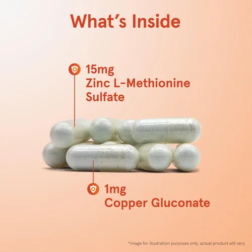 Miniatura 3 de Balance de zinc Jarrow Formulas, refuerza el sistema inmunológico y proporciona protección antioxidante, 100 cápsulas