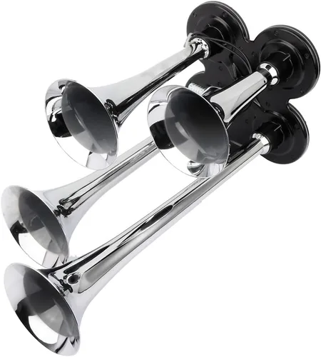 Miniatura 6 de STAYTOP Bocina de tren eléctrica 150dB 4 trompeta tren eléctrico Camión Bocina de aire del coche Bocina de aire 12V para camiones, motocicleta