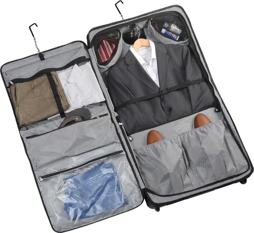 Miniatura 3 de WallyBags Solutions - Bolsa de ropa con ruedas, múltiples perchas y hecha para hombres y mujeres