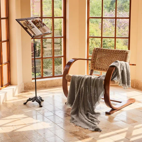 Miniatura 3 de lifein Manta de otoño para el sofá, manta de punto bohemio suave, acogedora manta de punto gofre pequeña y ligera para otoño, cama, silla, sofá