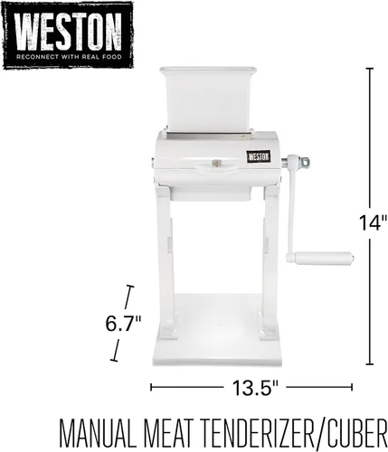 Miniatura 8 de Weston Herramienta Ablandadora de Carne y Cubicadora de Servicio Pesado, Operación Manual Rápida y Fácil para Cortes de Hasta 4.5" de Ancho x 0.75