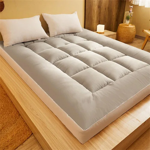 Miniatura 5 de Colchón de futón japonés para piso, extra grueso, esponjoso, sofá, campamento en casa, cama de invitados, tapete portátil para dormir