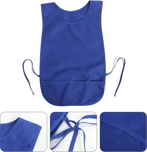 Miniatura 7 de VALICLUD Delantal impermeable con bolsillo Unisex Poliéster Cocina y Limpieza Chaleco Delantal para Pintura de Cocina y Uso Doméstico