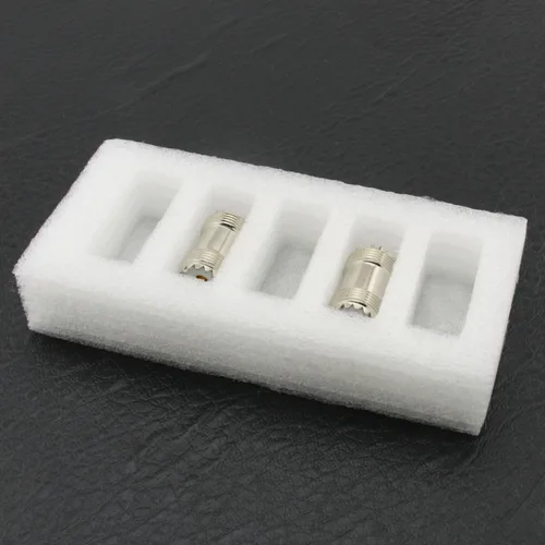 Miniatura 2 de Paquete de 2 adaptadores de cable coaxial PL-259 - Enchufe hembra a hembra UHF
