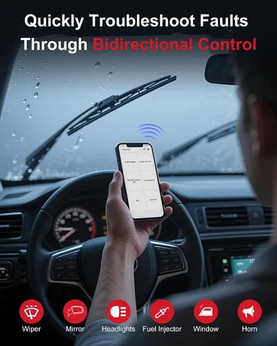 Miniatura 2 de GOOLOO DEEPSCAN DS200 OBD2 Escáner Herramienta de Diagnóstico, Bluetooth Inalámbrico Diagnósticos de Todos los Sistemas para iOS y Android, Control