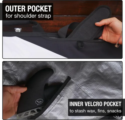 Miniatura 6 de Bolsa para tabla de surf Ho Stevie! - Bolsa de día con cremallera - Se adapta a todas las formas de tablas de surf - Acolchado de espuma y cubierta