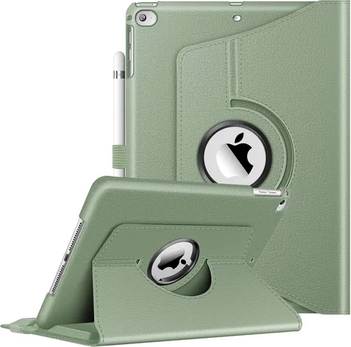 Miniatura 9 de Fintie - Funda giratoria para iPad 6ª / 5ª generación (2018/2017), iPad Air 2 / Air 1 (24.6 cm), funda con soporte giratorio de 360 grados, función