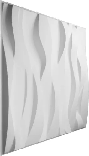 Miniatura 3 de Ekena Millwork WP20X20RVWH-CASE-10 19 5/8 pulgadas de ancho x 19 5/8 pulgadas de alto Riverbank EnduraWall Decorativo 3D Cubiertas de panel de pared