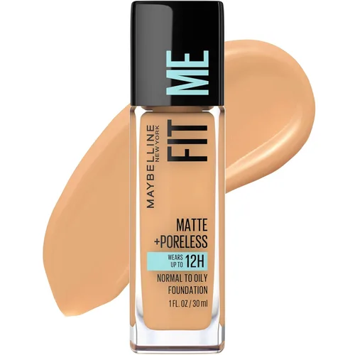 Miniatura 24 de Maybelline New York Fit Me Matte + Poreless Base Líquida, Formato de Bolsa, 220 Natural Beige, 1.3 onzas 220 Beige natural