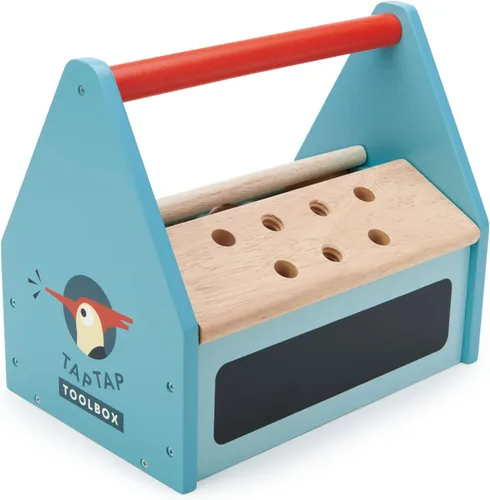 Miniatura 2 de Tender Leaf Toys - Caja de herramientas Tap Tap - Caja de herramientas realista para juegos creativos de simulación para niños mayores de 3 años