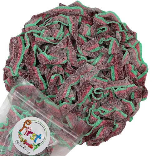 Miniatura 9 de Cinturones de Gomitas Ácidas de Varios Colores (Azul Baya (Arándano), 1 Libra)