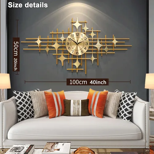 Miniatura 4 de Reloj de pared grande, moderno y decorativo, diseño silencioso, decorativo, para cocina, con personalidad, para el hogar, sin tictac, para sala