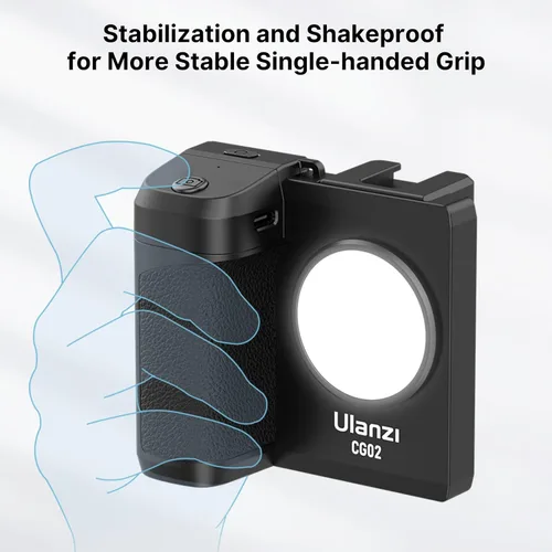 Miniatura 5 de CG-02 - Soporte de agarre para teléfono inteligente con obturador remoto, montaje de trípode de mano, accesorios de fotografía de mano, compatible