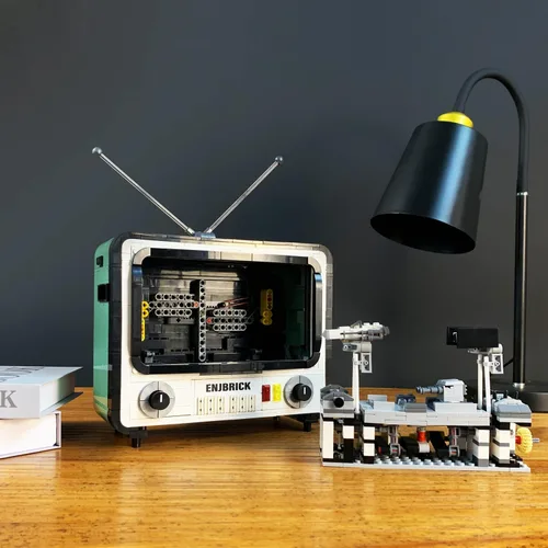 Miniatura 3 de Ideas - Juego de construcción de TV retro compatible con Lego para adultos, juguetes de Navidad para niños y niñas de 8 a 14 años, 1212 piezas