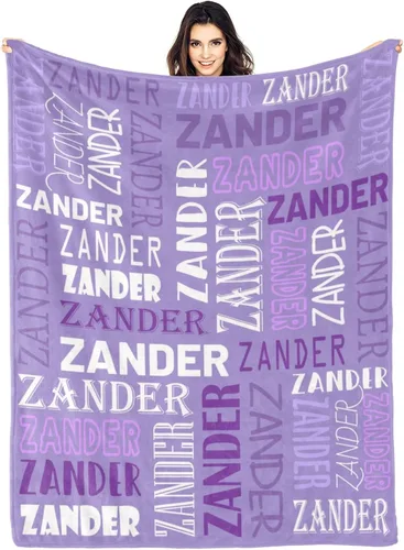 Miniatura 18 de Dr.TOUGH Mantas personalizadas para niños, mantas y mantas personalizadas con nombre para niños y adultos (color 01, 30 x 40 pulgadas)