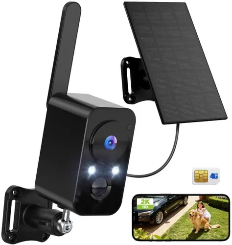 Miniatura 10 de Cámaras de seguridad inalámbricas para exteriores: cámaras para sistema de seguridad del hogar, cámara WiFi con panel solar, sistema de vigilancia