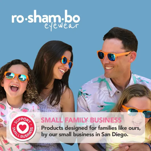 Miniatura 8 de ROSHAMBO - Lentes de sol irrompibles para niños y niñas de 2 a 4 años con correa sin bisfenol A, lentes polarizados, ensamblados en Estados Unidos
