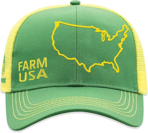 Miniatura 49 de John Deere Gorra de béisbol con logotipo y malla trasera con contraste, para hombre