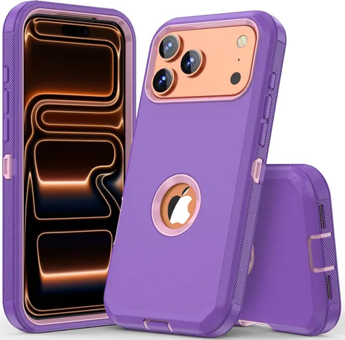 Miniatura 16 de COOYA Funda para iPhone Air de Protección Completa del Cuerpo contra Caídas, Funda Resistente a Prueba de Golpes de 3 Capas, Híbrida de Servicio