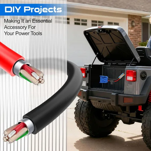 Miniatura 6 de Adaptador de rueda Power Ride compatible con adaptador de batería Kobalt de 24 V con fusible y terminal de cable, convertidor de potencia de cable