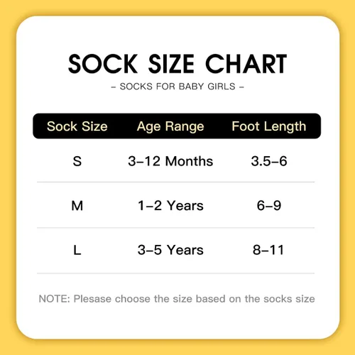 Miniatura 6 de Juebm Infant Baby Girls Ruffle Socks Toddler Dress socks,Pack of 356 Baby Frilly Lace Ankle Socks