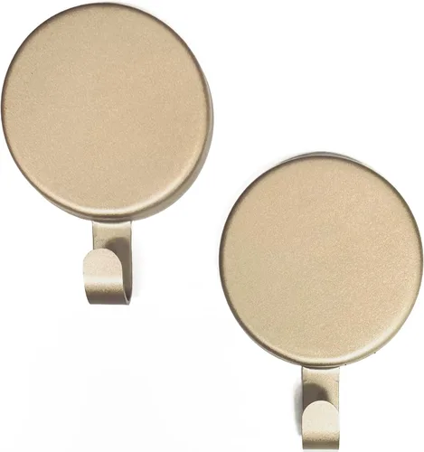 Miniatura 22 de Haute Decor Attract - Colgador magnético para corona (latón antiguo), juego de 2 imanes para 2 puertas/superficies de metal o 1 puerta o ventana