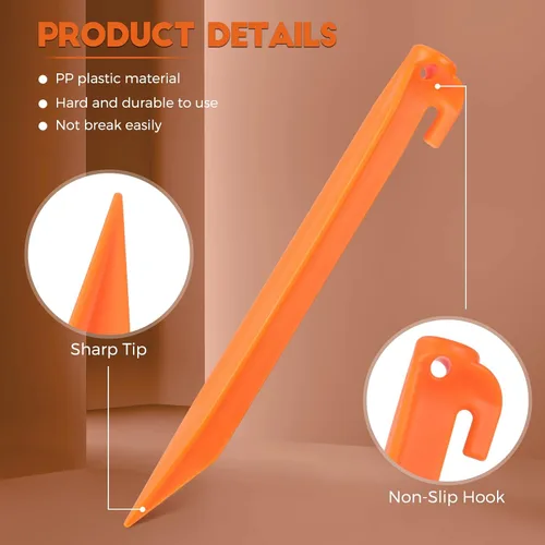 Miniatura 3 de Estacas inflables de plástico de 9 pulgadas para patio, accesorios inflables de repuesto para inflables, tienda de campaña, estacas de tienda