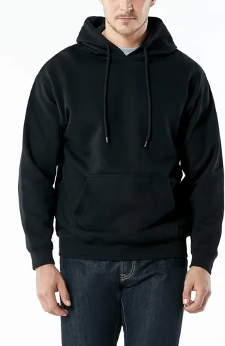 Miniatura 5 de TSLA - Sudadera con capucha deportiva de alto rendimiento de vellón para hombre, mezcla de algodón