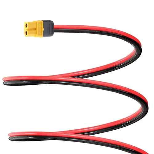 Miniatura 2 de XT60 Cable de extensión XT60 macho a XT60 hembra conector con cable 1M 12AWG compatible con panel solar RV estación de energía portátil generador