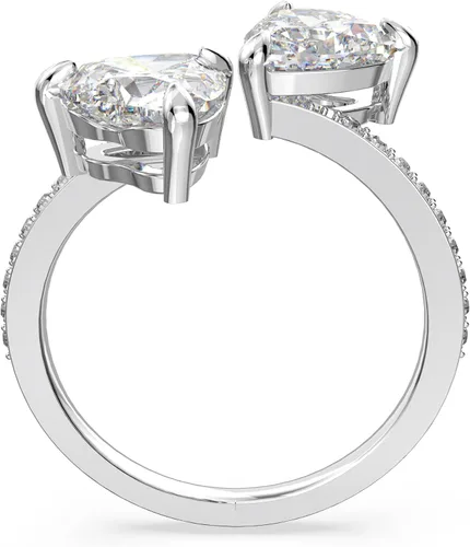 Miniatura 4 de Swarovski Attract Soul - Anillo chapado en rodio, diseño de corazón