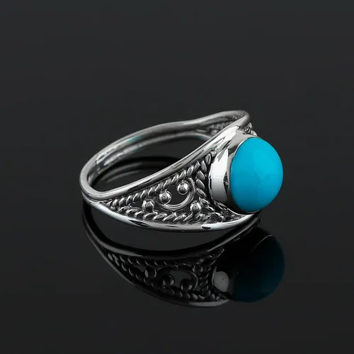 Miniatura 4 de 925 Sterling Silver Gemstones Statement Rings for Women & Girls