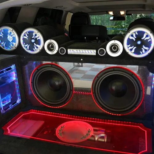 Miniatura 5 de Tapa de audio para automóvil, 4 condensadores de potencia, amplificador de audio para automóvil, pantalla de voltaje, tapa de alimentación