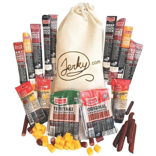 Bolsa de regalo Extra Mile, deliciosos bastones de carne en bolsas de estilo anticuado, el mejor regalo para hombres, palitos de carne de res,