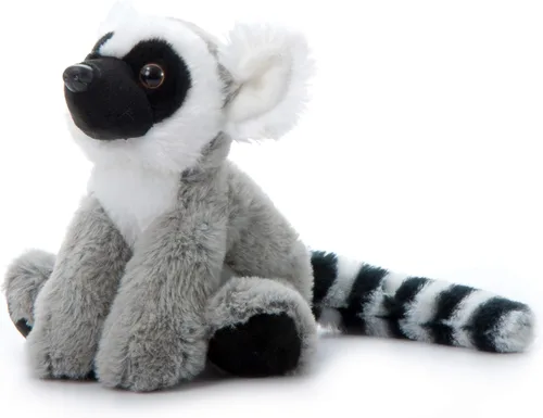 Miniatura 3 de The Petting Zoo Peluche de lémur de cola anillada, regalos para niños, animales salvajes del zoológico Onez, juguete de peluche de lémur de cola