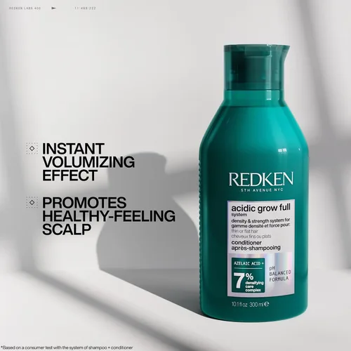 Miniatura 5 de Redken Acidic Grow Full System - Acondicionador ligero para cabello de aspecto más grueso y cuero cabelludo hidratado, con ácido azelaico