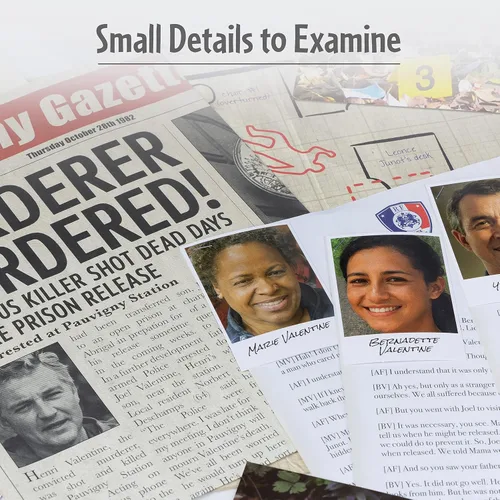 Miniatura 5 de ThinkFun Cold Case: End of The Line - Emocionante juego de misterio de asesinato Promueve el razonamiento deductivo y el pensamiento crítico