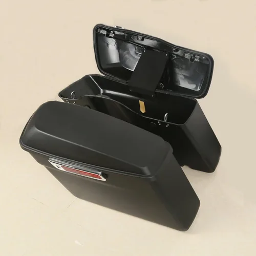 Miniatura 6 de Alforjas duras de color negro mate para Harley Touring FLT, FLHT, FLHTCU, FLHRC, Road King, Road Glide, Street Glide, Electra Glide, Ultra-Classic
