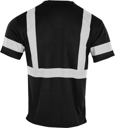 Miniatura 3 de VENDACE 3 piezas de seguridad camisetas reflectantes clase 3 alta visibilidad Hi Vis manga corta construcción trabajo camisas para hombres